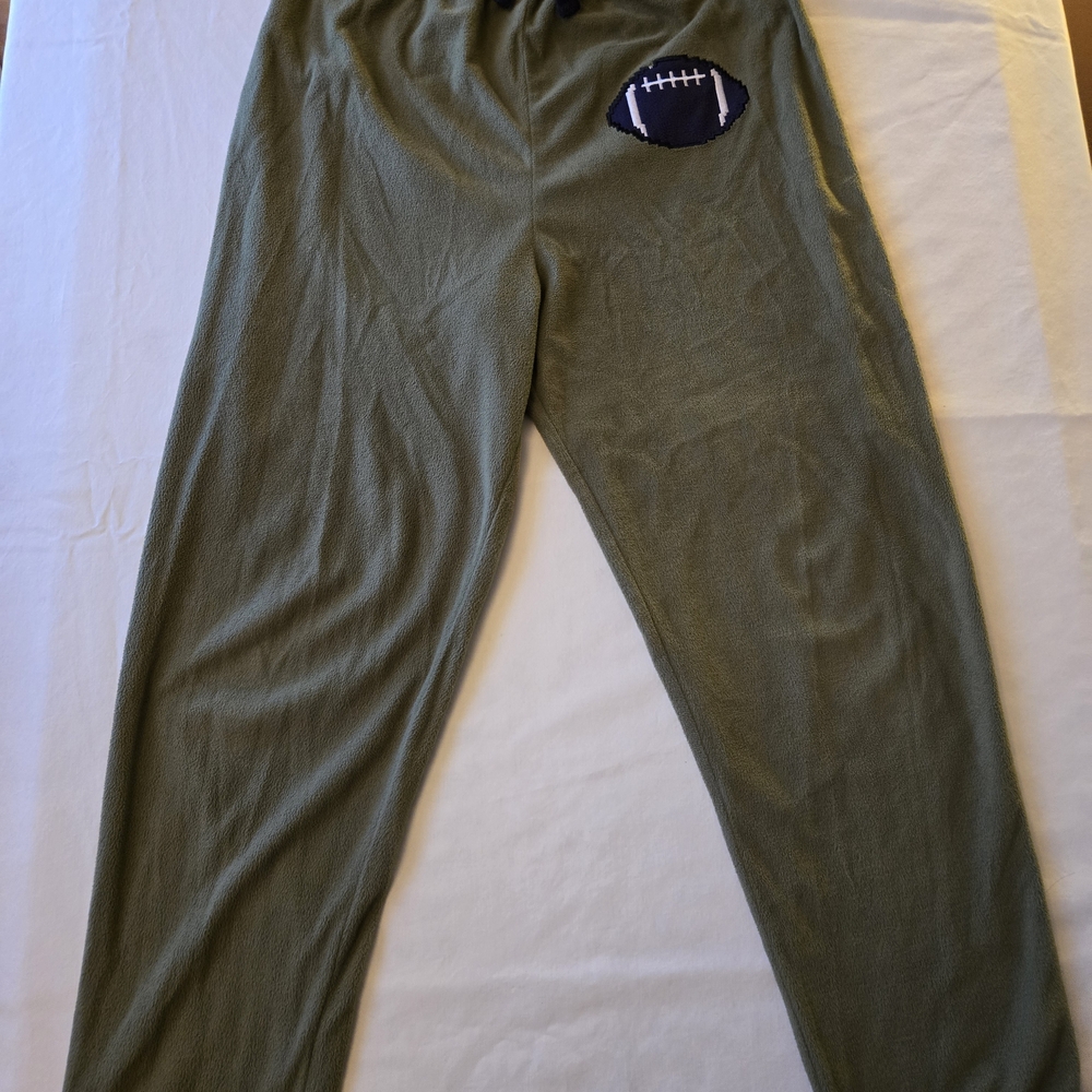 Kids Olive Green Football Lounge Pants